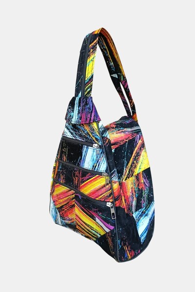 Lederax Genuine Leather Multi-Compartment Backpack and Shoulder Bag LD52