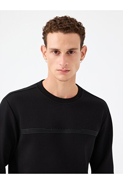 Loft Ανδρικό φούτερ Lf2041076 ΜΑΥΡΟ