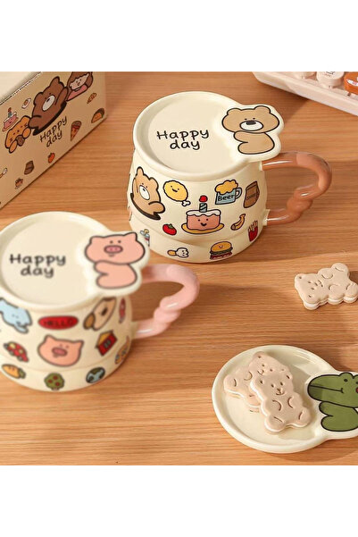 hediyeofisi Pixel 350 ml Premium Ceramic Mug – Durable, Stylish Design, Suitable for Hot and Cold Drinks Gift Mug