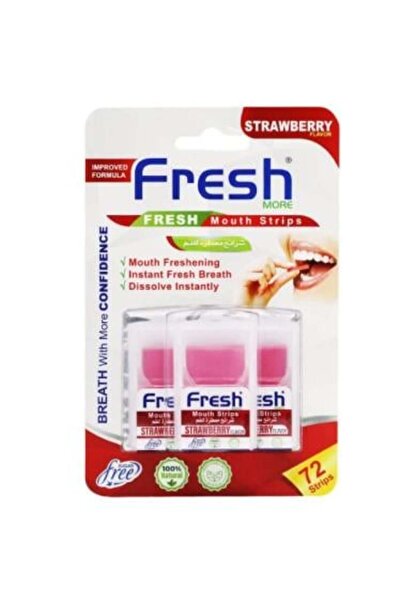 Fresh Fresh Strawberry Flavored Mouth Freshener Strips, 72 Strips