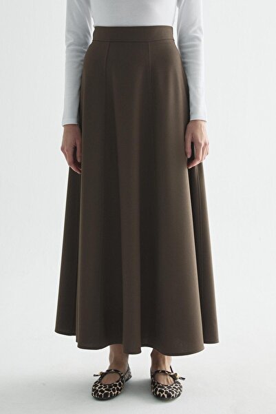 Zeyyen PARÇALI VEREV KESİM ETEK KOYU VİZON