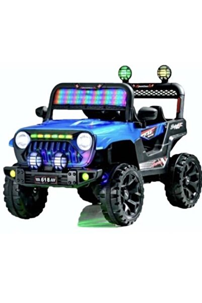 Generic 12V Kids Electric Jeep with Dual Motors, Remote Control, LED Lights, Bluetooth Music & USB