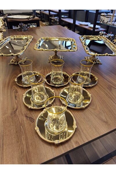 P&ORA PREMIUM KITCHEN PRODUCTS Gold Premium 5 Tea Set