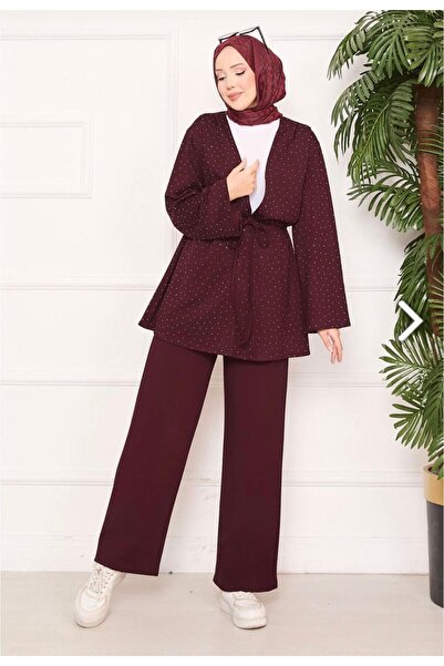 VOICTEC Women's Modal Blend Skirt Blouse Set