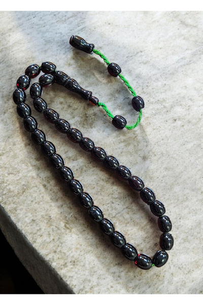 MERCAN-I ALA سبحة كهرمان ملونة مختومة بنظام EFSANE SHOOTING LOCK HABBE مع خاص...