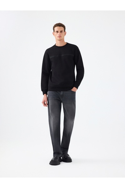 Loft Ανδρικό φούτερ Lf2041076 ΜΑΥΡΟ