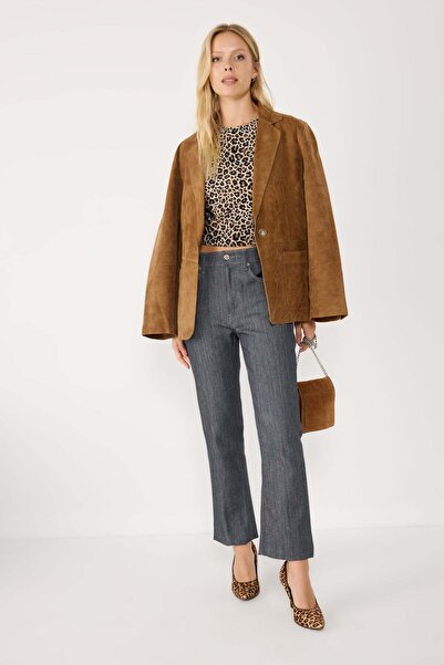 No Matter What Kurzärmeliges T-Shirt mit Leopardenmuster