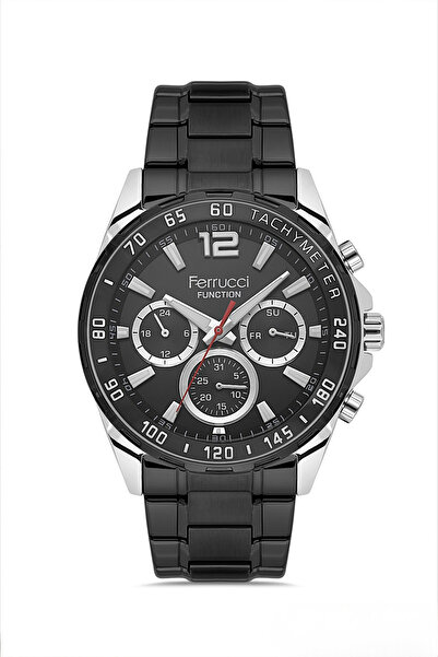 Ferrucci Black Steel Cord Men's Wristwatch L03577M.03