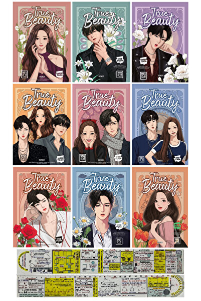 Destek Yayınları True Beauty 1-2-3-4-5-6-7-8-9. Ciltler Set + Özel Cetvel