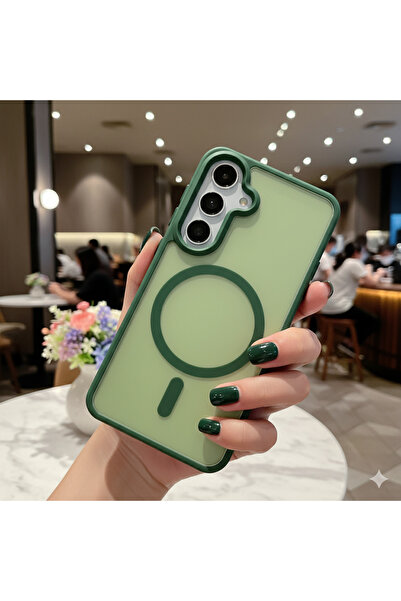 Hatreds Galaxy S25 FE Telefon Kılıfı Magsafe Uyumlu Şeffaf Mat Darbe Koruyucu...