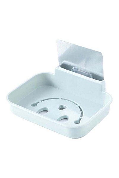 Generic Wall Mounted Soap Dish Blue 12.5x9x2cm