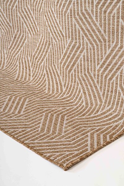 Lorente Home Alegra Light Brown Woven Jute Non-Slip Base Sisal Rug Washable Kitchen Carpet1834