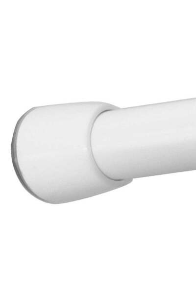 Generic Cameo Shower Curtain Tension Rod White Small