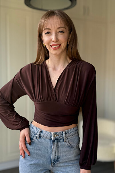 Dilay Gökoğlu Butik V Neck Draped Body