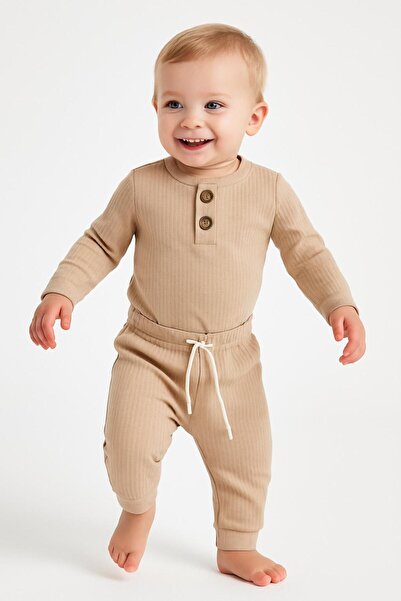 nevrankids Basic Badili Ribbed Bodysuit Set 3 Months - 2 Years