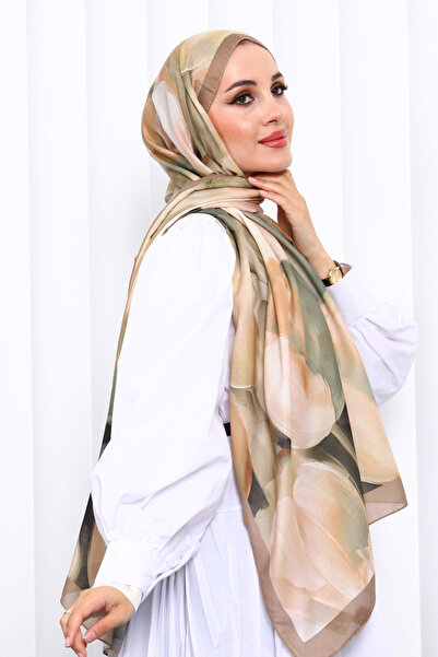 İmajButik Mink Patterned Soft Digital Shawl