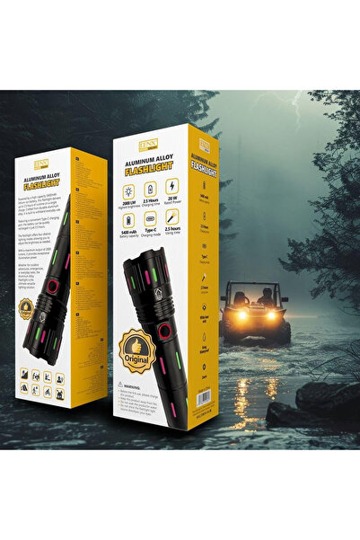 Denx Rechargeable aluminum flashlight from M/DX2341