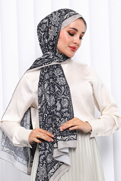 İmajButik Stone Patterned Soft Digital Shawl