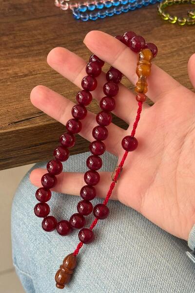 TESBİHKENTİ Şükür Baba Workshop Ottoman Style Sphere Tightened Amber Prayer Beads