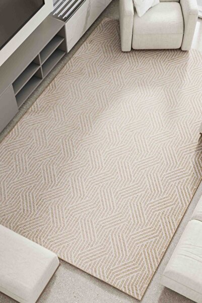 Lorente Home Alegra Beige Woven Jute Non-Slip Base Sisal Rug Washable Entrance Carpet 1833