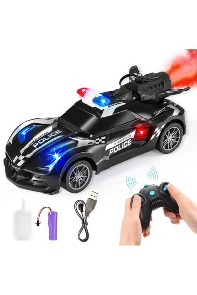 NeUygun Oyuncak 1:20 Uzaktan Kumandalı Şarjlı Duman Atan Işıklı Araba Buhar A...