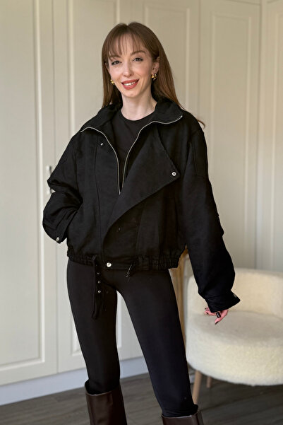 Dilay Gökoğlu Butik Suede Biker Jacket