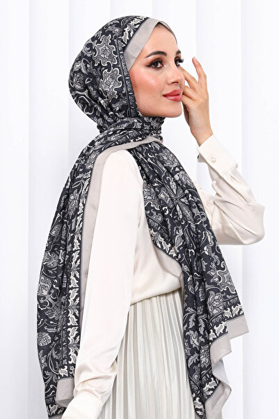 İmajButik Stone Patterned Soft Digital Shawl