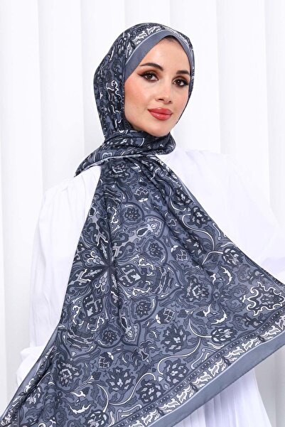 İmajButik Smoked Patterned Soft Digital Shawl