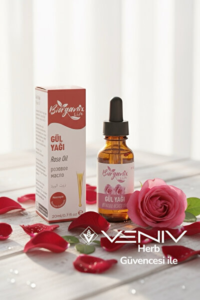Veniv Herb زيت الورد - زيت الورد - زيت العناية 20 مل - بيورانيكس لايف