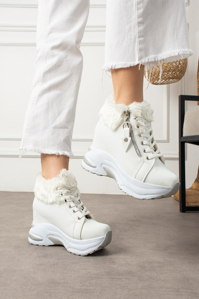 LEYDİ SHOES DİNAR KÜRKLÜ FERMUARLI BOT