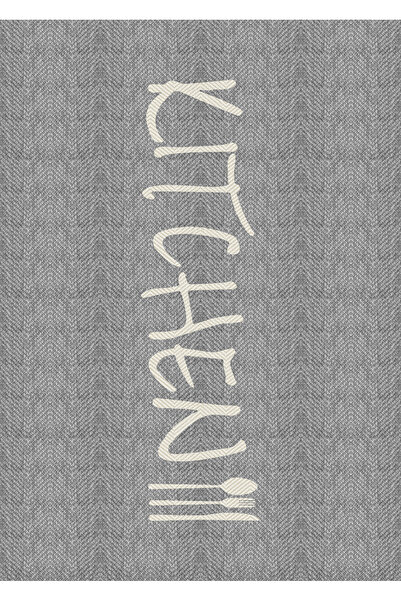 dekorug Pamuk Taban Dijital Baskı Kaymaz Tüy Dökmeyen Makinada Yıkanabilir Sa...