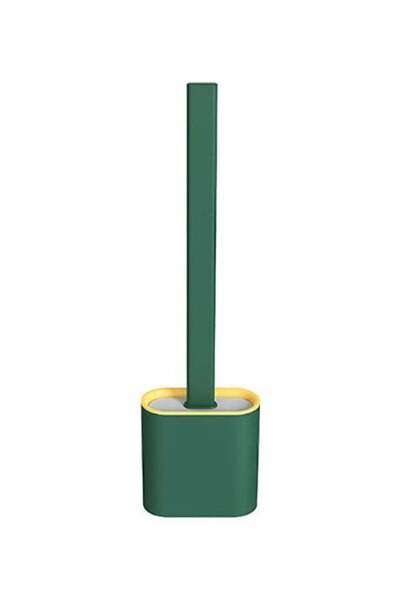 Generic Hanging Silicone Toilet Brush And Bracket Green 365x98x43mm