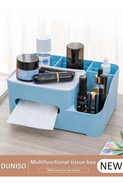 Generic Rectangular Multifunctional Tissue Box Cover Holder with Storage Napk...