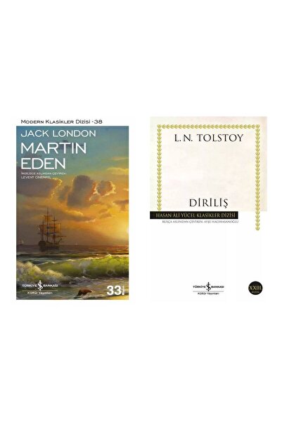 TÜRKİYE İŞ BANKASI KÜLTÜR YAYINLARI Martin Eden Jack London - Diriliş Lev Nik...