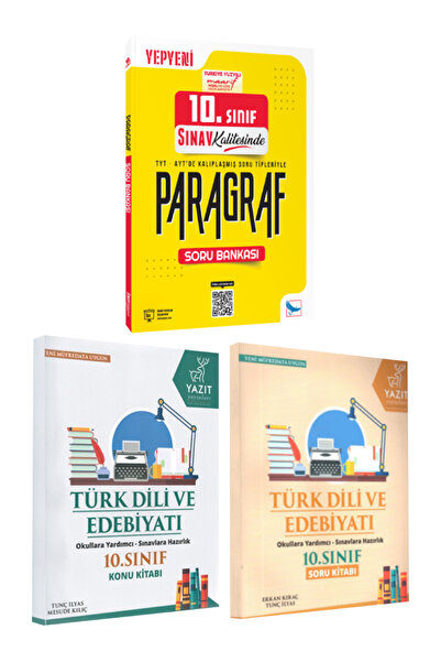 Sınav Yayınları 10. Sınıf Paragraf Soru Bankası+ Palme Yazıt Türk Dili ve Ede...