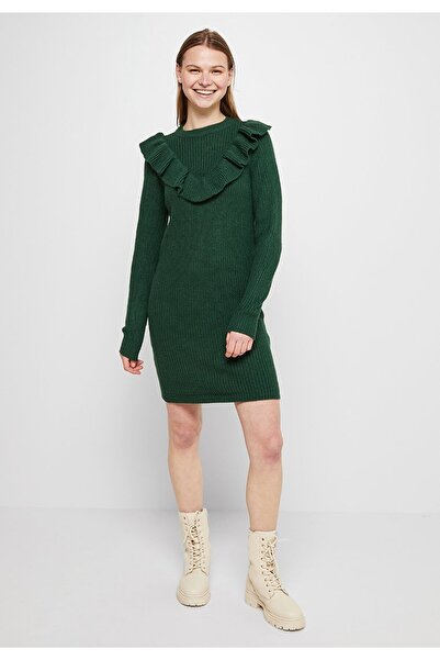 VILA Day Dress Green - Women