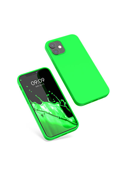 KWmobile Case for Apple iPhone 12 / iPhone 12 Pro, Silicone, Green, 53939.44