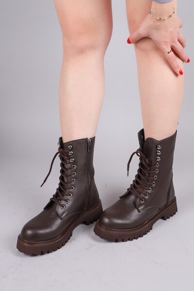 Birikon Kari̇nti̇ya Hooked Boots Brown