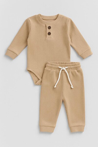 nevrankids Basic Badili Ribbed Bodysuit Set 3 Months - 2 Years