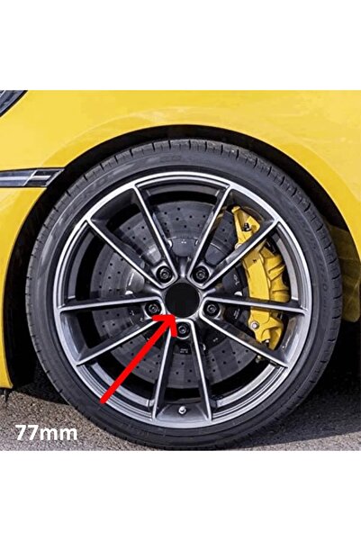 Avex Set 4 capace centrale pentru jante aliaj, diametru 77 mm, culoare negru