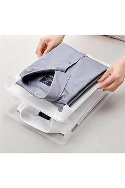 OEM Organizator pentru haine, alb, 32X26 cm