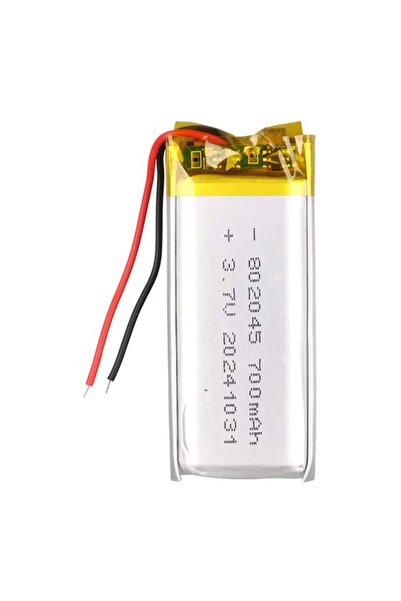 Powermaster PM-29467 3.7V 700Mah 802045 Soketsiz Lityum Polimer (Li-Po) Batar...