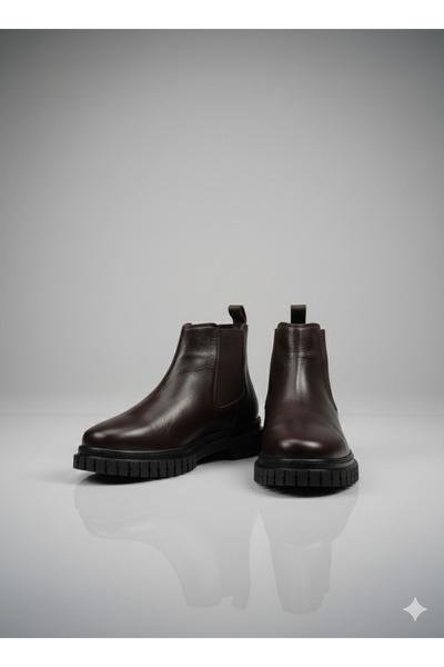 UZR Genuine Leather Men's Chelsea Model Winter Boots