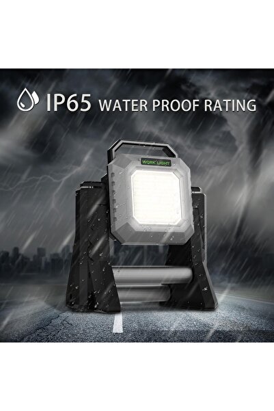 MR.SMART F.T.C Mr Smart LED Work Light with Stand, 15000mAh Battery, 160 LED, 3 Brightness Modes, USB Charging Port