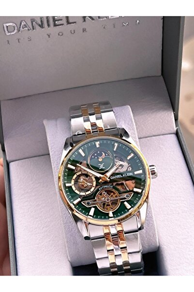 Daniel Klein Automatic Men's Wristwatch 30 Meters Water Resistant Steel Band + Bracelet Gift Vs.B