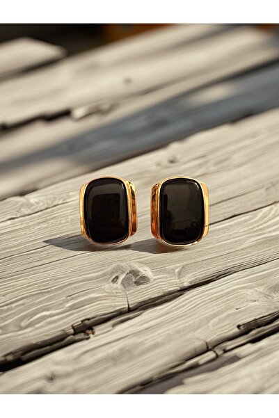 Bo Takı ve Aksesuar Vintage Black Earrings 4.5 cm