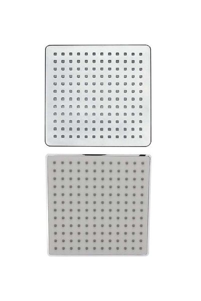Generic High Pressure Shower Head Silver 8x8x2.4inch