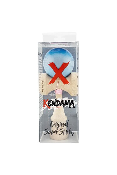 OEM Kendama X Original Big Cups V2, Super Sticky Metal Ball with String 55 cm, Blue/Gray/Blue