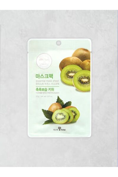 Olive Farm Essential Mask Sheet | Kivi Özlü Aydınlatıcı ve Nemlendirici Yaprak Maske 23 g