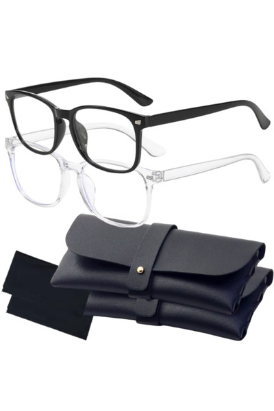 TrioStore Set 2 Ochelari Protectie Calculator Anti Lumina Albastra, Gaming Fa...